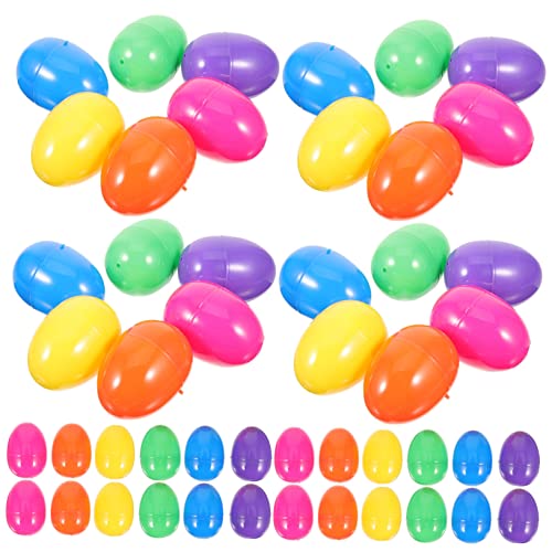 BESPORTBLE 50 Stück Teiliges Befüllbare Kunststoff Ostereier Stabile Bunte Dekoeier für Ostern Vielseitig als Party Deko Geschenkverpackung und Ostereiersuche Wiederverwendbar Kindgerecht von BESPORTBLE