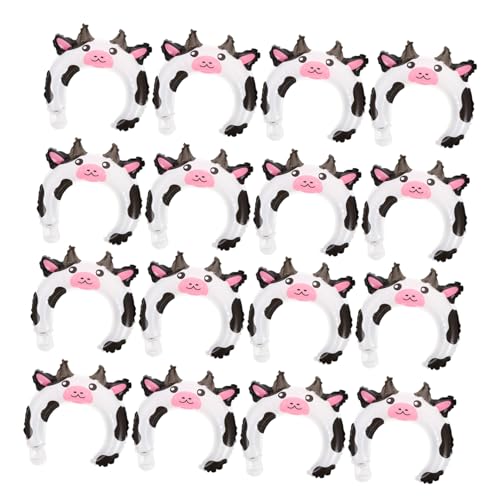 BESPORTBLE 50 Stück Teiliges Cartoon Tier Luftballon Haarreif Aufblasbare Aluminiumfolie Ballons für Kindergeburtstag Partydekoration Halloween Weihnachten Bunte Tierkopf Ballon Stirnbänder von BESPORTBLE