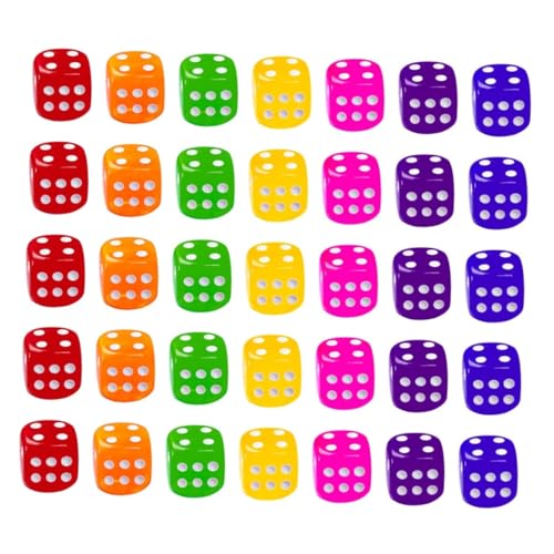 BESPORTBLE 50 Stück Teiliges Farbige Transparente Acrylwürfel Sechseitige Spielwürfel mit Großen Punkten Langlebig und Ausbalanciert Geeignet für Bar Ktv Party und Zufällige Farbe BESPORTBLE 50 Stück Teiliges Farbige Transparente Acrylwürfel Sechseitige Spielwürfel mit Großen Punkten Langlebig und Ausbalanciert Geeignet für Bar Ktv Party und Zufällige Farbe von BESPORTBLE