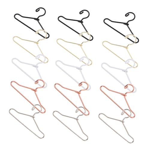 BESPORTBLE 50 Stück Teiliges Mini kleiderbügel Puppenkleidung Kompakte Langlebige Mini aufhänger in Farben Platzsparende Puppenhaus Accessoires zur Ordentlichen Aufbewahrung von von BESPORTBLE