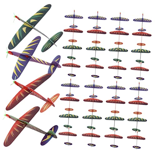 BESPORTBLE 50 Stück Teiliges Schaumstoff Flugzeugspielzeug Tragbare Schaumstoffflugzeuge für Handwerfbare Modelle Fördert Praktische Fähigkeiten und Orientierung Buntes Zufällige Farbe von BESPORTBLE