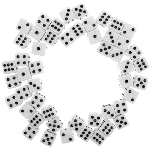 BESPORTBLE 50 Stück Weiße Acrylwürfel mit Schwarzen Punkten Seitige Standardwürfel für Brettspiele Matheunterricht Bar und Ktv Spiele Schnelle Erkennung Langlebig und Vielseitig Einsetzbar BESPORTBLE 50 Stück Weiße Acrylwürfel mit Schwarzen Punkten Seitige Standardwürfel für Brettspiele Matheunterricht Bar und Ktv Spiele Schnelle Erkennung Langlebig und Vielseitig Einsetzbar von BESPORTBLE