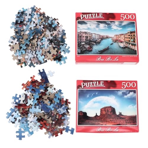 BESPORTBLE 500 Stück Teiliges Erwachsenen Puzzle Teile Kreatives Legespiel Monument Venedig Motiv Pädagogisches Langlebiges Papierpuzzle Fördert Konzentration und Geduld Geschenkidee für von BESPORTBLE