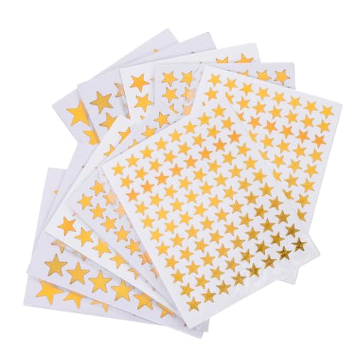 BESPORTBLE 50Blätter Goldene Stern Aufkleber Selbstklebende Belohnungsaufkleber für Kindergarten Schulprojekte und Verhaltensbelohnungen Verschiedene BESPORTBLE 50Blätter Goldene Stern Aufkleber Selbstklebende Belohnungsaufkleber für Kindergarten Schulprojekte und Verhaltensbelohnungen Verschiedene von BESPORTBLE