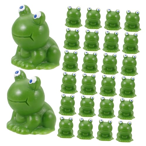 BESPORTBLE 50Stücke Frösche Mooslandschaft Frosch Dekorationen Für Puppenhaus Und Miniaturgärten Hochwertige Mini Froschmodell Figuren Für Kreative Garten Und Wohnraumgestaltung von BESPORTBLE