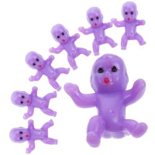 BESPORTBLE 50Stücke Mini Plastikbabys Lustige Minipuppen Für Dekoration Partyspiele Und DIY Projekte Hochwertiges Bruchsicheres Material Lebendige Farben Vielseitig Einsetzbar von BESPORTBLE