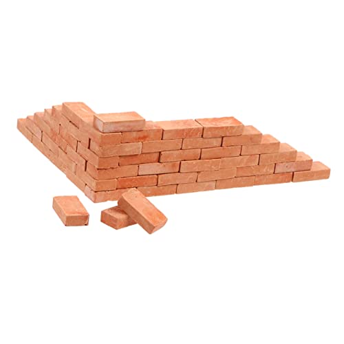 BESPORTBLE 50Stücke Mini Ziegelmodelle Für DIY Mikro Landschaften Realistische Bausteine Für Puppenhaus Sandkasten Architektur Und Kreative Deko Gefälschte Ziegelsteine von BESPORTBLE