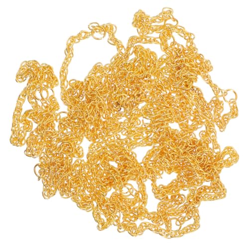 BESPORTBLE 50 Stück Puppen Kleiner Goldene Ketten für Puppen Spielzeug Schmuck für Kinder Zubehör für Puppenmode für Rollenspiele von BESPORTBLE