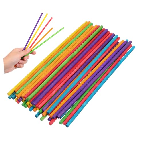 BESPORTBLE 50Stücke Rhythmusstäbe Aus Holz Musikinstrumente Für Anfänger Rhythmusstäbe Austauschbare Schlaginstrumente von BESPORTBLE