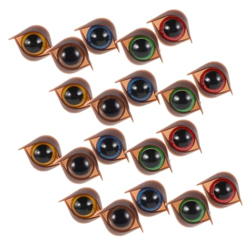 BESPORTBLE 50Stücke Sicherheitaugen Für Häkeltiere Kunststoff Augen Für DIY Plüschtiere Mit Unterlegscheiben Braune Doppelaugen Für Kreative Bastelprojekte Und Puppen von BESPORTBLE