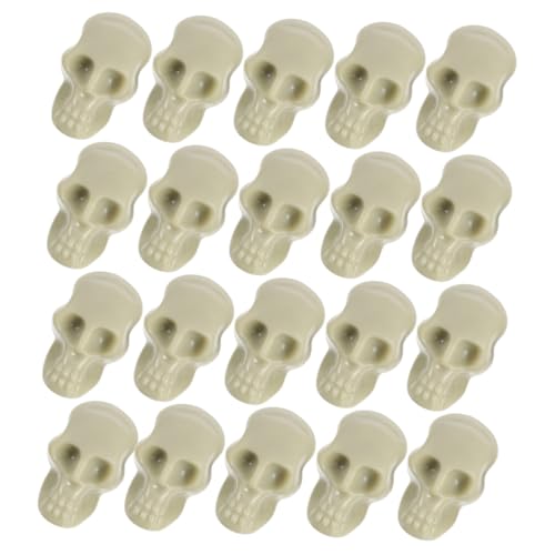 BESPORTBLE 50Stücke Skull Decorations Realistic Skeleton Heads for Halloween Party Supplies for Haunted Houses and Pranks von BESPORTBLE