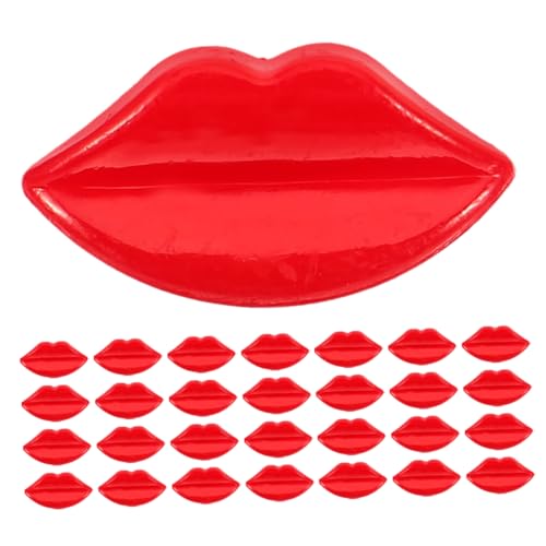 BESPORTBLE 50pcs DIY -handwerksknöte Für Puppenherstellung Puppen Lippendekoration Knopf Lippenteile DIY Big Lippen Lippendekoration Doll Machen Lippenknopf Mundteile Teile von BESPORTBLE