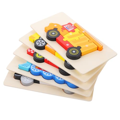 BESPORTBLE 5Sätze Holz Puzzle Für Teiliges Lernrätsel Mit Bus Zug Und Polizeiauto Pädagogisches Kognitiven Fähigkeiten Für Kleinkinder BESPORTBLE 5Sätze Holz Puzzle Für Teiliges Lernrätsel Mit Bus Zug Und Polizeiauto Pädagogisches Kognitiven Fähigkeiten Für Kleinkinder von BESPORTBLE
