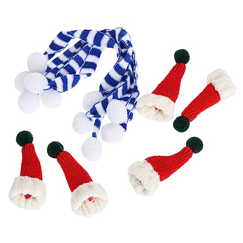 BESPORTBLE 5Sätze Mini Wollkappen Mit Weihnachts Schals Mütze Und Schal Für Flaschen Dekoration Weihnachtsfeier DIY Zubehör Für Puppen Und Figuren BESPORTBLE 5Sätze Mini Wollkappen Mit Weihnachts Schals Mütze Und Schal Für Flaschen Dekoration Weihnachtsfeier DIY Zubehör Für Puppen Und Figuren von BESPORTBLE