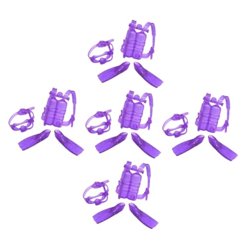 BESPORTBLE 5Sätze Puppen Tauchausrüstung Kleine Taucherbrille Flossen Und Sauerstoffzylinder Für Große Puppen Rollenspiel Tauchset BESPORTBLE 5Sätze Puppen Tauchausrüstung Kleine Taucherbrille Flossen Und Sauerstoffzylinder Für Große Puppen Rollenspiel Tauchset von BESPORTBLE