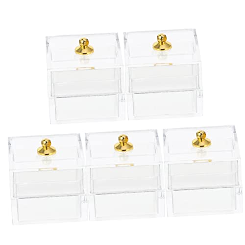 BESPORTBLE 5Stücke Aufbewahrungskoffer Durchsichtige Boxen Für Puppenhaus Zubehör Zur Dekoration Schlafzimmer Wohnzimmer BESPORTBLE 5Stücke Aufbewahrungskoffer Durchsichtige Boxen Für Puppenhaus Zubehör Zur Dekoration Schlafzimmer Wohnzimmer von BESPORTBLE