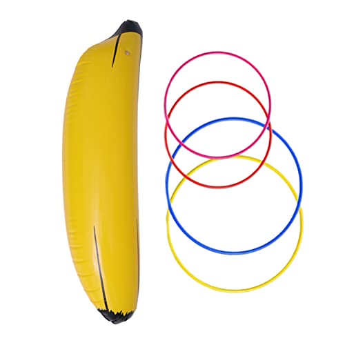 BESPORTBLE 5Stücke Aufblasbares Bananenspielzeug Banane Ringe aus Dickem PVC Lustiges Ringwurfspiel für Partys und Dekoration Sicheres Material BESPORTBLE 5Stücke Aufblasbares Bananenspielzeug Banane Ringe aus Dickem PVC Lustiges Ringwurfspiel für Partys und Dekoration Sicheres Material von BESPORTBLE
