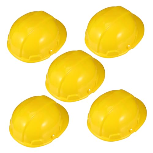 BESPORTBLE 5Stücke Bauarbeiter Kinderhelm Teiliges aus Robustem Kunststoff für Kreative Baustellenpartys Langlebig und Kostengünstig für Jungen und Mädchen von BESPORTBLE