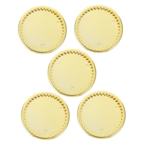 BESPORTBLE 5Stücke Geschirr Goldenes Tablett Für Miniaturhäuser Dekoration Und Szenenlayout Zubehör Hochrealistisches Design Für Küchen Und Spielszene von BESPORTBLE