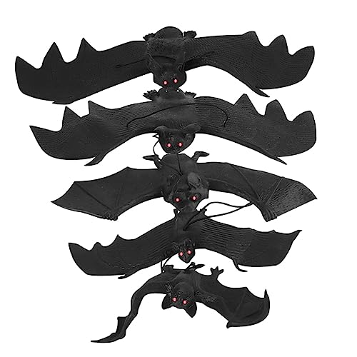BESPORTBLE 5Stücke Halloween Deko Fledermäuse Aus Realistische Hängedekoration Für Gruselige Partys Für Garten Und Spukhaus Dekorationen BESPORTBLE 5Stücke Halloween Deko Fledermäuse Aus Realistische Hängedekoration Für Gruselige Partys Für Garten Und Spukhaus Dekorationen von BESPORTBLE