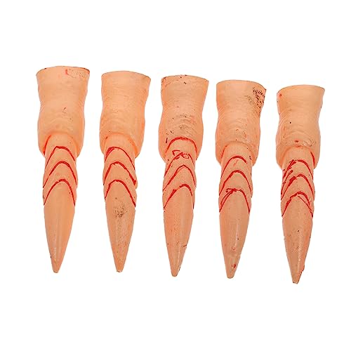 BESPORTBLE 5Stücke Halloween Hexenfinger Nagelabdeckungen Teiliges Für Cosplay Und Horror Dekoration Für Halloween Partys Und Bühnenaufführungen von BESPORTBLE