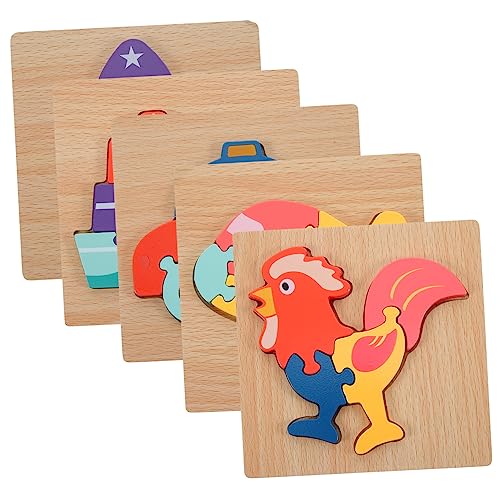 BESPORTBLE 5Stücke Holz Puzzle Mit Aufbewahrungstablett Tier Und Verkehrsmittel Lernspielzeug Für Kleinkinder Pädagogisches Holzspielzeug Für Jahren BESPORTBLE 5Stücke Holz Puzzle Mit Aufbewahrungstablett Tier Und Verkehrsmittel Lernspielzeug Für Kleinkinder Pädagogisches Holzspielzeug Für Jahren von BESPORTBLE