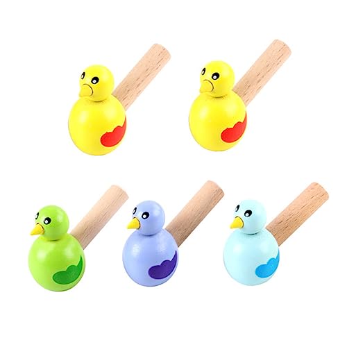 BESPORTBLE 5Stücke Holzpfeifen Im Vogel Design Musikalisches Für Kreative Geschenkidee Für Geburtstagsfeiern Und Weihnachten Fördert Musik Und Ästhetikbildung von BESPORTBLE