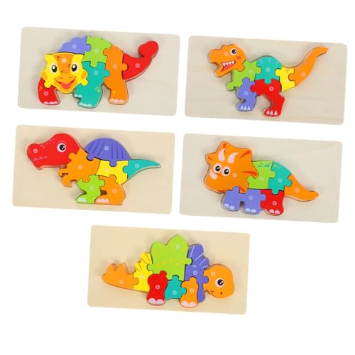 BESPORTBLE 5Stücke Holzpuzzle Dinosaurier Teiliges Puzzle für Kleinkinder Montessori Lernspielzeug Kreativität und Problemlösungsfähigkeiten für Jungen BESPORTBLE 5Stücke Holzpuzzle Dinosaurier Teiliges Puzzle für Kleinkinder Montessori Lernspielzeug Kreativität und Problemlösungsfähigkeiten für Jungen von BESPORTBLE