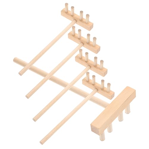 BESPORTBLE 5Stücke Holzrechen Kreatives Sandtischzubehör Für Rechenhandwerk Sandkasten Und Strandspiele von BESPORTBLE