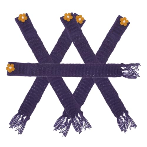 BESPORTBLE 5Stücke Kawaii Mini Strickschal Für Puppen Adjustable Dekoration Für Puppen Und Sammlerstücke von BESPORTBLE