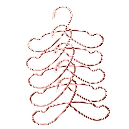 BESPORTBLE 5Stücke Kleiderbügel für Puppen Robuste Puppenkleiderbügel aus Roségold für Puppenkleidung im Miniaturhaus Zubehör von BESPORTBLE