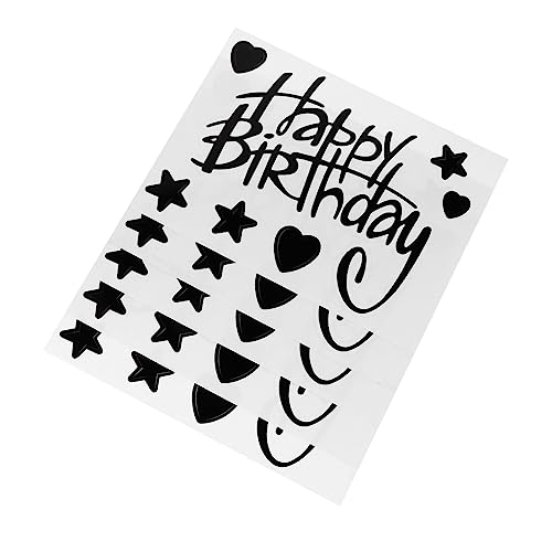 BESPORTBLE 5Stücke Kreative Geburtstags Aufkleber Für Ballons Selbstklebende Party Dekoration DIY Abziehbilder Für Fröhliche Geburtstagsfeiern Transparent Und Vielseitig Einsetzbar von BESPORTBLE