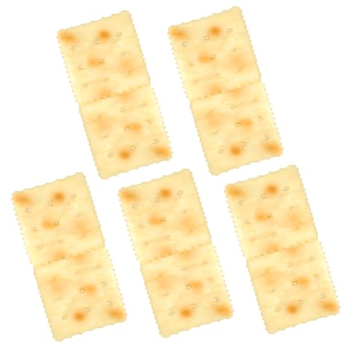 BESPORTBLE 5Stücke Künstliche Kekse Dekoration Gefälschte Soda Kekse für Vitrinen und Partys Realistische Modell Snacks aus Hochwertigem Tischdeko für Langfristige BESPORTBLE 5Stücke Künstliche Kekse Dekoration Gefälschte Soda Kekse für Vitrinen und Partys Realistische Modell Snacks aus Hochwertigem Tischdeko für Langfristige von BESPORTBLE