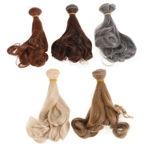 BESPORTBLE 5Stücke Lockige Puppenperücken Bjd Haarverlängerungen Aus Simulationsfaser DIY Puppen Zubehör Lange Kunsthaar Perücken Für Puppen Bastelprojekte Für Puppen BESPORTBLE 5Stücke Lockige Puppenperücken Bjd Haarverlängerungen Aus Simulationsfaser DIY Puppen Zubehör Lange Kunsthaar Perücken Für Puppen Bastelprojekte Für Puppen von BESPORTBLE