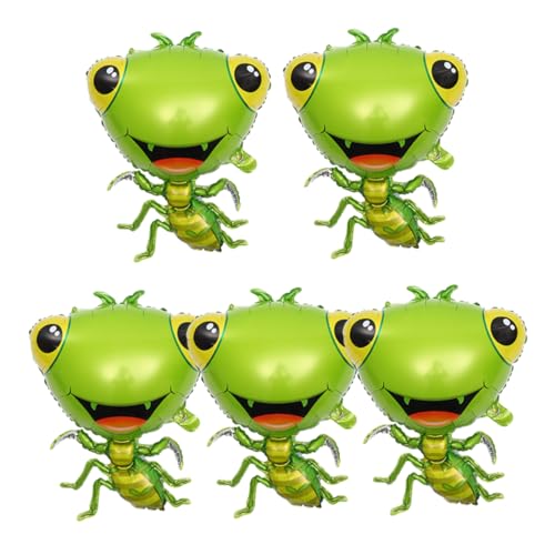 BESPORTBLE 5Stücke Mantis Folienballons Cartoon Tier Luftballons für Kindergeburtstag und Partydekoration Realistische Farben Geschenkidee für Kleine von BESPORTBLE