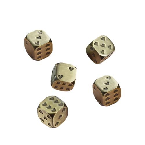 BESPORTBLE 5Stücke Metall mit Herz Muster Spielwürfel Requisiten für Partys und Brettspiele Robust und Leicht für Treffen mit Freunden oder Kollegen BESPORTBLE 5Stücke Metall mit Herz Muster Spielwürfel Requisiten für Partys und Brettspiele Robust und Leicht für Treffen mit Freunden oder Kollegen von BESPORTBLE