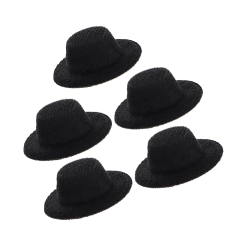 BESPORTBLE 5Stücke Miniaturhüte Für Puppen Entzückende Kleine Jazz Hüte Als Zubehör Für Puppenbekleidung Und Dekoration von BESPORTBLE