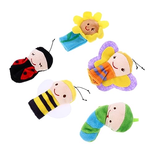 BESPORTBLE 5Stücke Plüsch Fingerpuppen Für Tierpuppen Für Kreatives Geschichtenerzählen Fingerpuppen Aus Weichem Material von BESPORTBLE