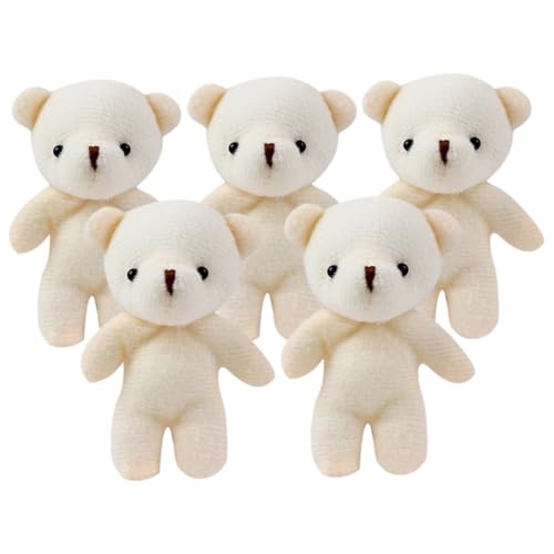BESPORTBLE 5Stücke Plüschtier Entzückende Hängende Bärenanhänger Kleine Gefüllte Bärenpuppen Für Heimdekoration Und Partygeschenke Für DIY Projekte Und Kinderzimmer von BESPORTBLE