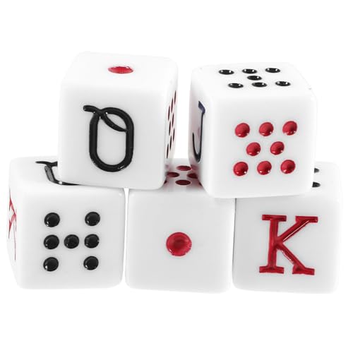 BESPORTBLE 5Stücke Poker Würfel Trinkspiel Würfel für Partys Lügen und Gesellschaftsspiele Leicht Tragbar und Bruchsicher für Ktv und Bars BESPORTBLE 5Stücke Poker Würfel Trinkspiel Würfel für Partys Lügen und Gesellschaftsspiele Leicht Tragbar und Bruchsicher für Ktv und Bars von BESPORTBLE