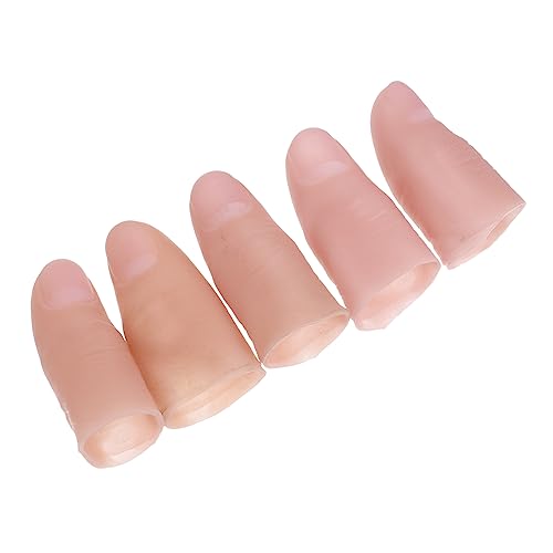 BESPORTBLE 5Stücke Teiliges Fingercover Hautfarbene Daumenabdeckung für Magische Tricks und Partys Sicher für Bühnenaufführungen und Spielereien von BESPORTBLE