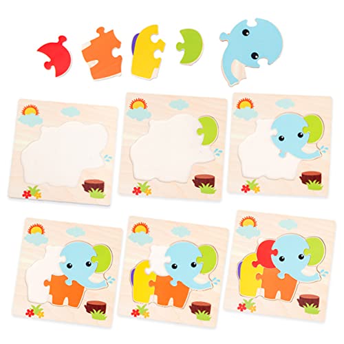 BESPORTBLE 5Stücke Teiliges Holz Cartoon Tiere Puzzle Für Holzpuzzle Mit Biene Frosch Fisch Und Elefant Lernspielzeug Für Kleinkinder Ab Monaten BESPORTBLE 5Stücke Teiliges Holz Cartoon Tiere Puzzle Für Holzpuzzle Mit Biene Frosch Fisch Und Elefant Lernspielzeug Für Kleinkinder Ab Monaten von BESPORTBLE
