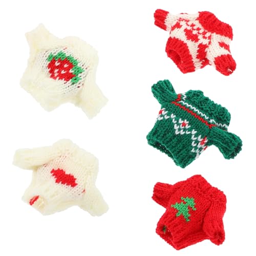 BESPORTBLE 5Stücke Teiliges Mädchen Puppenkleidung Winterpullover für Puppen Austauschbare Outfits mit Hübschen Designs aus für Kleine Mädchen von BESPORTBLE