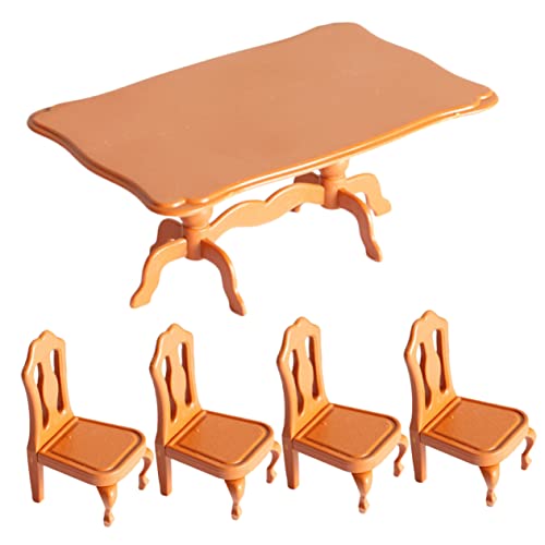 BESPORTBLE 5Stücke Teiliges Miniaturmöbel Set Für Puppenhaus Stühle Und Winzige Möbel Für Miniaturhaus Accessoires Für DIY Puppenhausgestaltung von BESPORTBLE