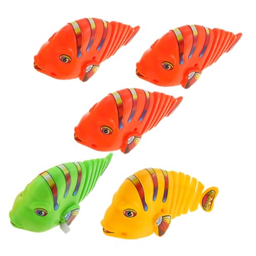 BESPORTBLE 5Stücke Teiliges Swinging Fischspielzeug Wasserspielzeug mit Aufziehmechanismus für Fördert Motorische Fähigkeiten und Hand Augen Koordination Buntes Poolspielzeug BESPORTBLE 5Stücke Teiliges Swinging Fischspielzeug Wasserspielzeug mit Aufziehmechanismus für Fördert Motorische Fähigkeiten und Hand Augen Koordination Buntes Poolspielzeug von BESPORTBLE