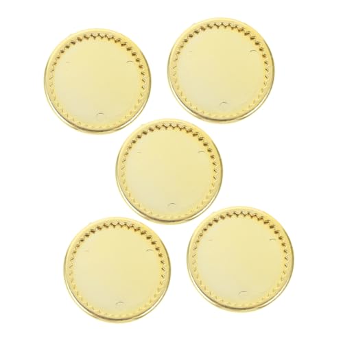 BESPORTBLE 5Stücke Teller aus Goldene Mini Tabletts für Puppenhausornamente DIY Mini zur Dekoration von Küchen und Wohnszenen Langlebig und Detailreich BESPORTBLE 5Stücke Teller aus Goldene Mini Tabletts für Puppenhausornamente DIY Mini zur Dekoration von Küchen und Wohnszenen Langlebig und Detailreich von BESPORTBLE