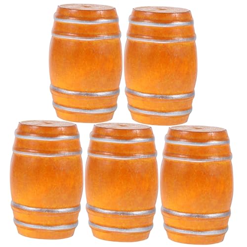 BESPORTBLE 5Stücke Weinfass Aus Holz Bierfass Figur Für Puppenhäuser Getränkezubehör Hochwertige Holzmodelle Für Kreative Dekoration BESPORTBLE 5Stücke Weinfass Aus Holz Bierfass Figur Für Puppenhäuser Getränkezubehör Hochwertige Holzmodelle Für Kreative Dekoration von BESPORTBLE