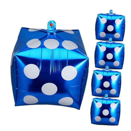 BESPORTBLE 5Stücke Würfelballons Themenparty Dekoration Geburtstagsballons für Spielabende Hochzeiten und Besondere Anlässe Halterung für Perfekten BESPORTBLE 5Stücke Würfelballons Themenparty Dekoration Geburtstagsballons für Spielabende Hochzeiten und Besondere Anlässe Halterung für Perfekten von BESPORTBLE