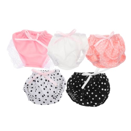 BESPORTBLE 5pcs Babypuppenunterwäsche Für Das Spielen Von Polyesterpuppen Höschen Wiederverwendbare Puppenunterhose Doll Kleidung Zubehör Kleinkind Puppenzubehör BESPORTBLE 5pcs Babypuppenunterwäsche Für Das Spielen Von Polyesterpuppen Höschen Wiederverwendbare Puppenunterhose Doll Kleidung Zubehör Kleinkind Puppenzubehör von BESPORTBLE