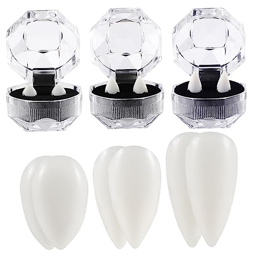 BESPORTBLE 6 Paare Halloween Vampirzähne Fake Teeth Cosplay Zubehör Verschiedene Sichere Halloween Kostüm Deko für Erwachsene BESPORTBLE 6 Paare Halloween Vampirzähne Fake Teeth Cosplay Zubehör Verschiedene Sichere Halloween Kostüm Deko für Erwachsene von BESPORTBLE